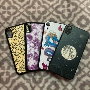 Four iPhone XR cases